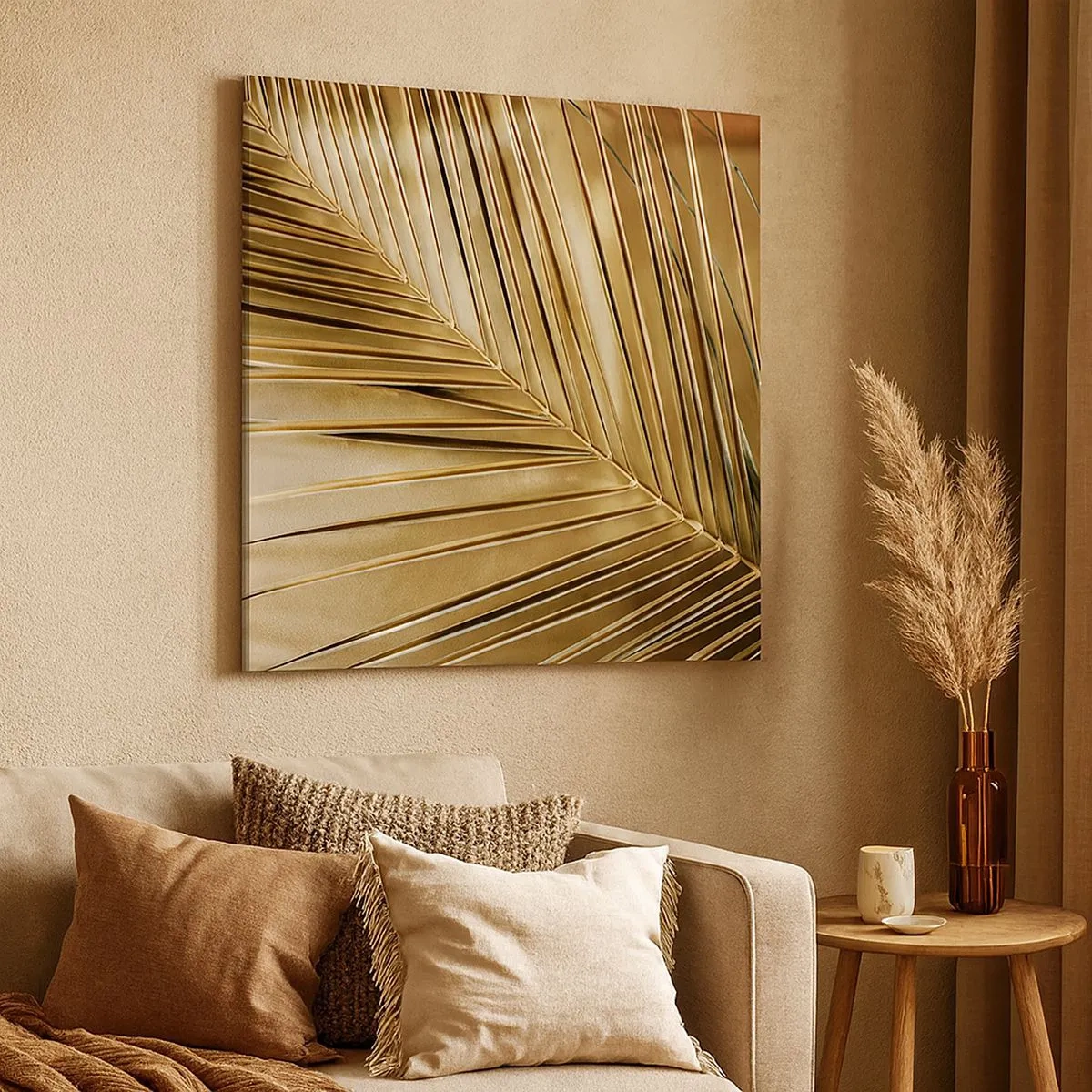 Bild auf Leinwand - Leinwandbild - Natürliche Kolonnade - 30x30 cm