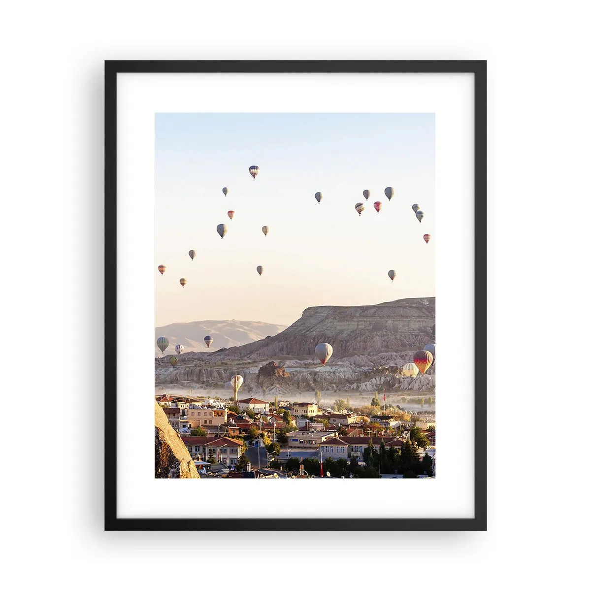 Poster in einem schwarzem Rahmen - Wie Schiffe am Himmel - 40x50 cm