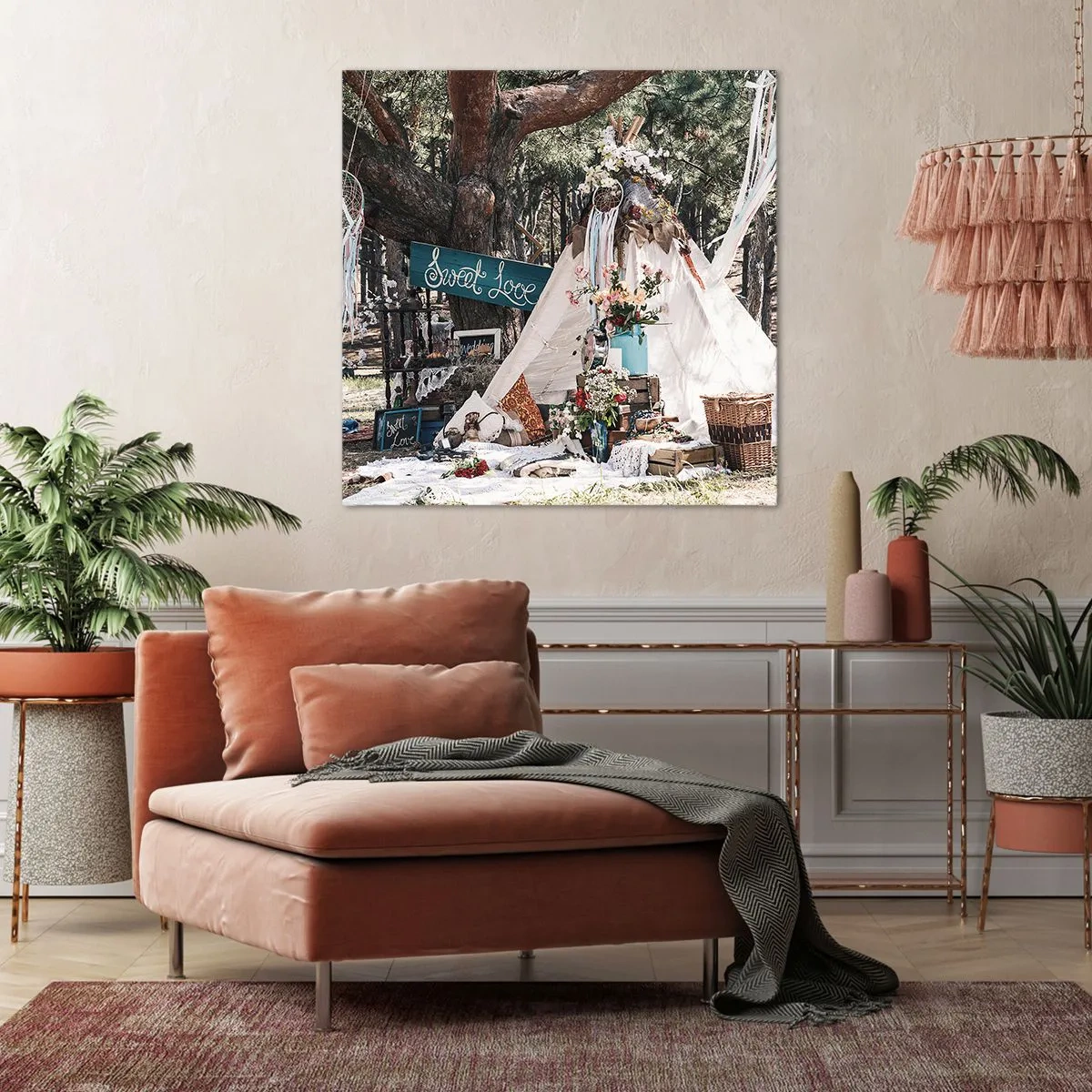 Bild auf Leinwand - Leinwandbild - Liebe machen ... - 30x30 cm