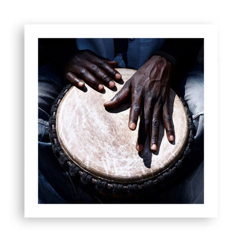 Poster - Lebe in deinem eigenen Rhythmus - 50x50 cm