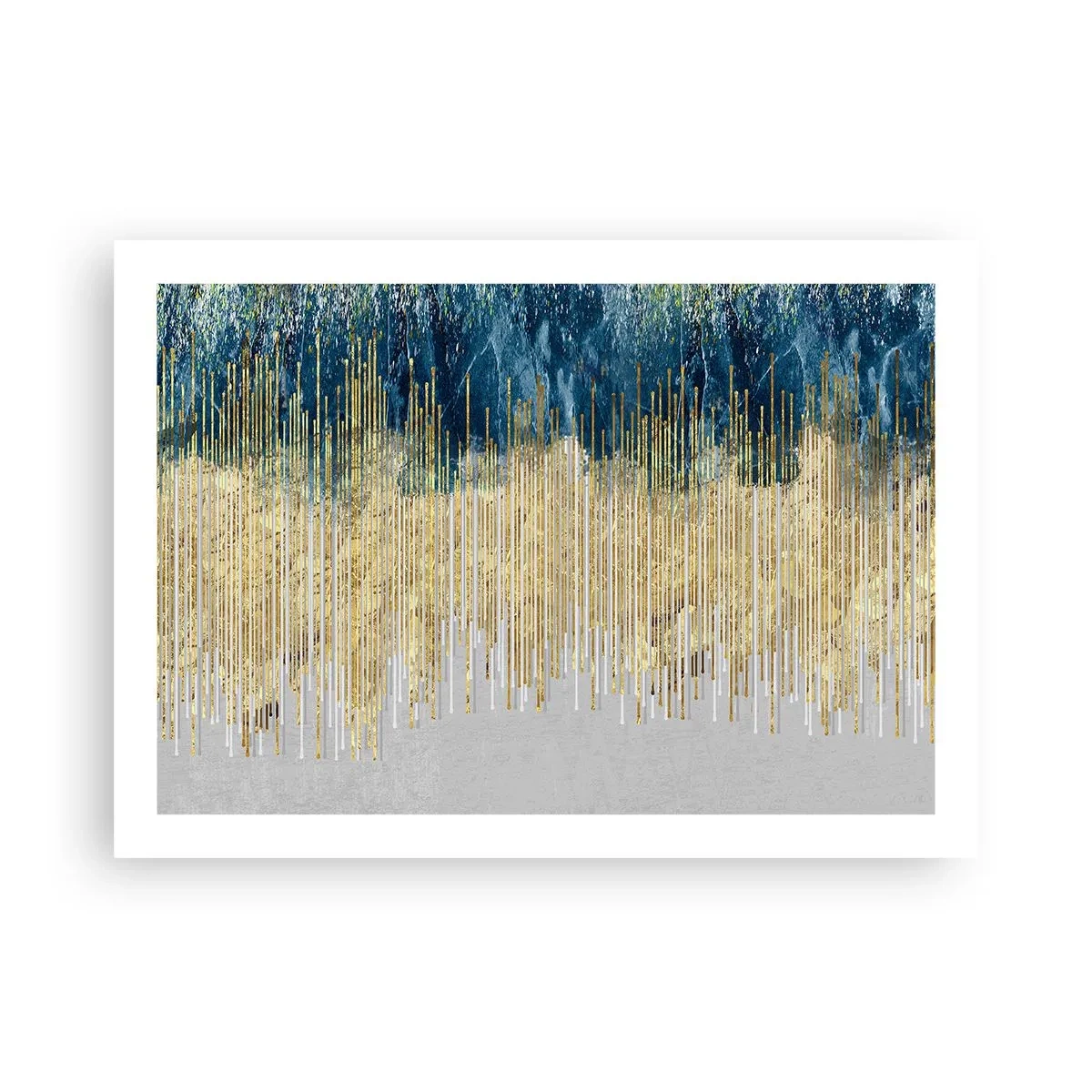 Poster - Vergoldete Grenze - 70x50 cm