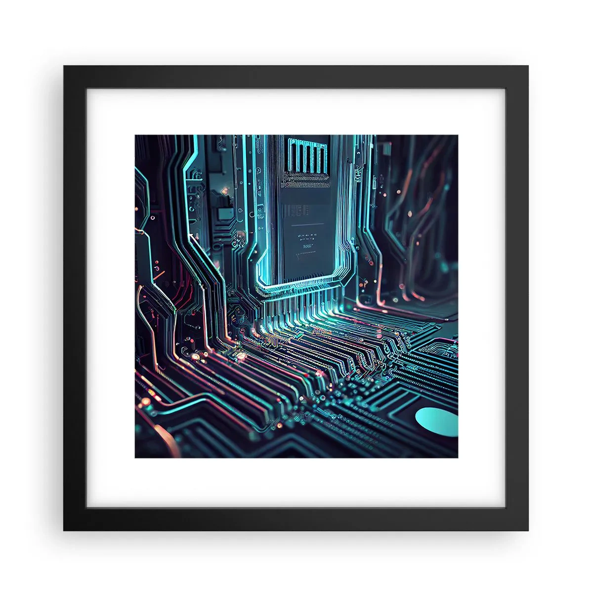 Poster in einem schwarzem Rahmen - Ich denke nur… - 30x30 cm