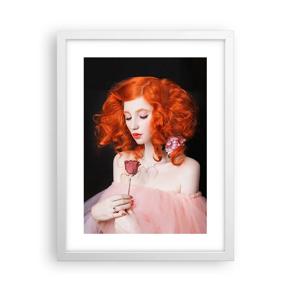 Poster in einem weißen Rahmen - Im barocken Stil - 30x40 cm