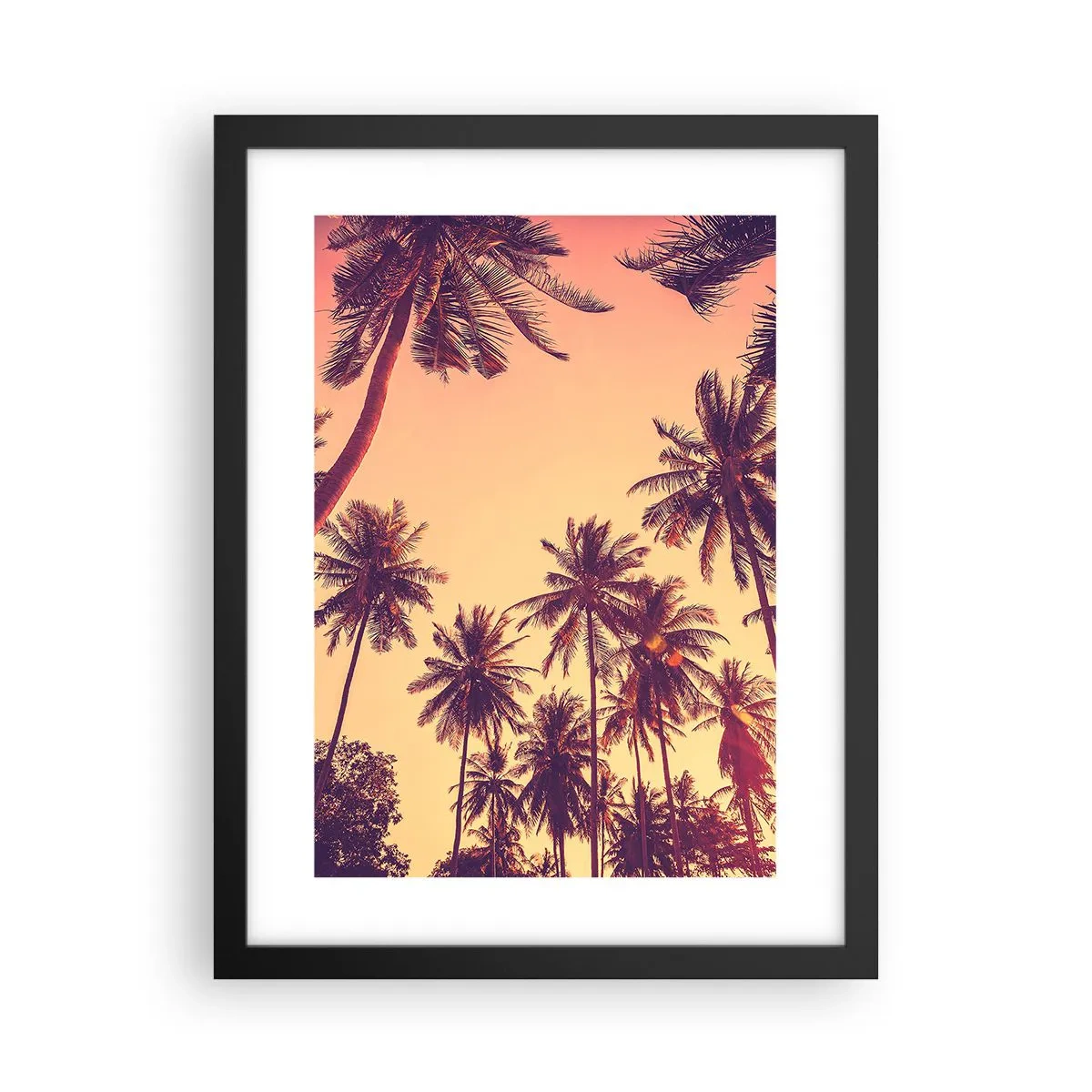 Poster in einem schwarzem Rahmen - Tropische Variante - 30x40 cm
