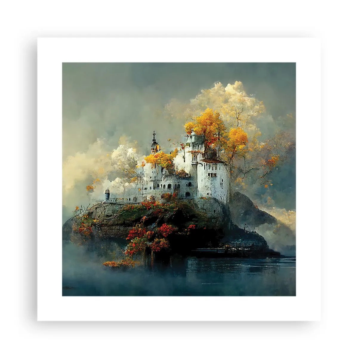 Poster - Beginn einer romantischen Geschichte - 40x40 cm