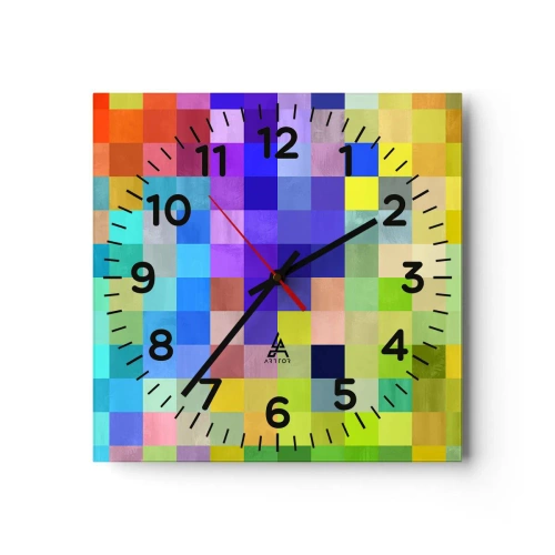 Wanduhr - Glasuhr - Alle anderen, alle gleich - 40x40 cm