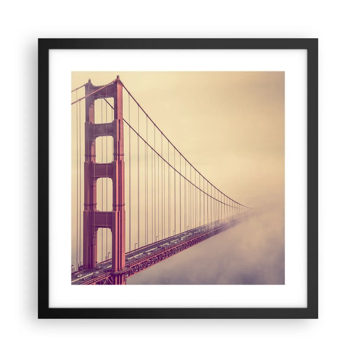 Poster in einem schwarzem Rahmen - Zwischen Himmel und Erde - 40x40 cm