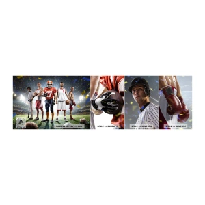 Fototapeten Muster Selbstklebend Deluxe Sticker - Feldgladiatoren - Sport, Athlet, Fußball - 100x30 cm