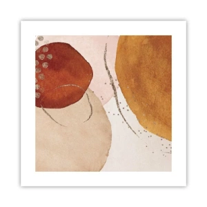 Poster - Rundheit und Bewegung - 40x40 cm
