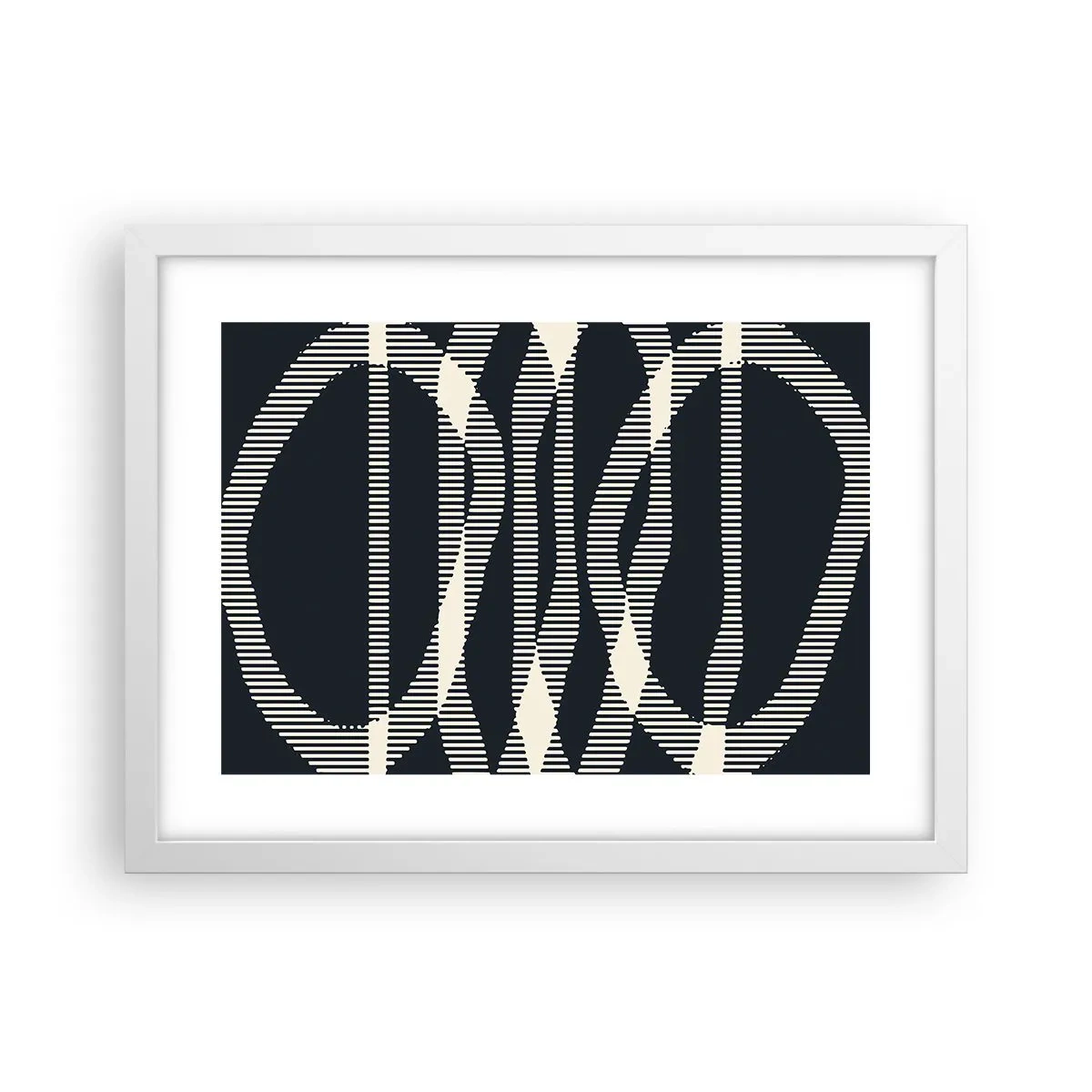 Poster in einem weißen Rahmen - Ein Versuch, die Dunkelheit zu durchbrechen - 40x30 cm
