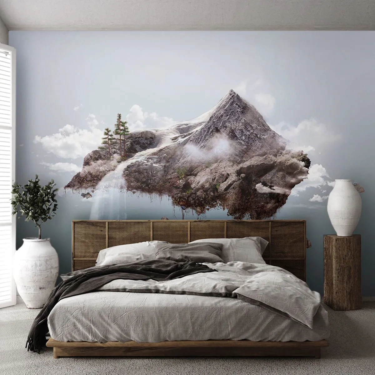 Fototapete Premium Canvas - Mit dem Auge eines Surrealisten - Abstraktion, Fantasie, Insel - 400x280 cm