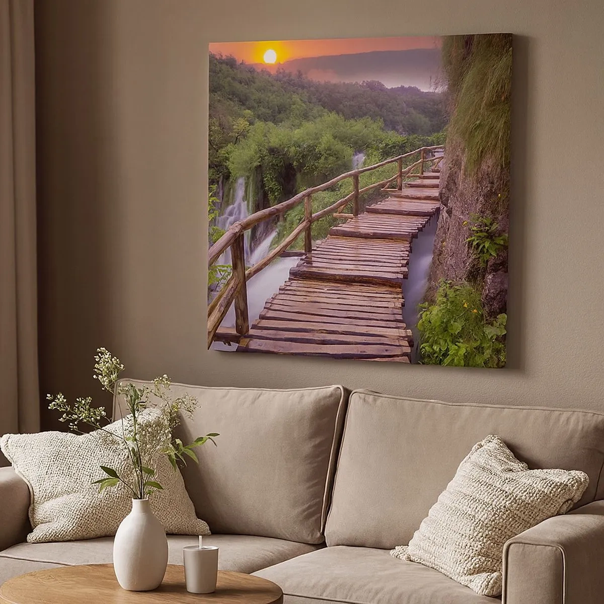 Bild auf Leinwand - Leinwandbild - Schönheit jenseits des Glaubens - 30x30 cm