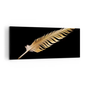 Bild auf Leinwand - Leinwandbild - Er hat ein ungewöhnliches Schreibtalent ... - 100x40 cm