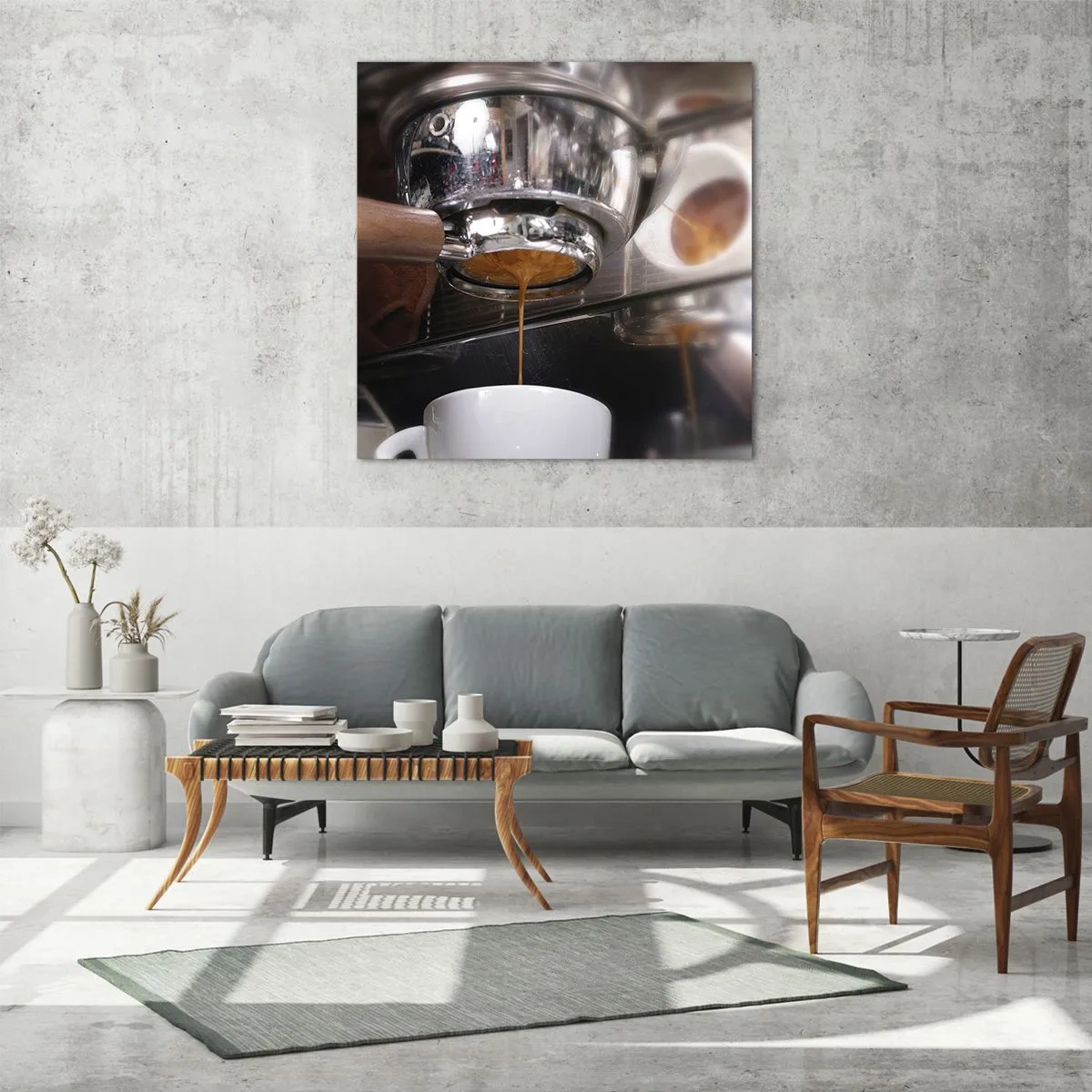 Glasbild - Bild auf glas - Gute Zeit des Tages - 60x60 cm