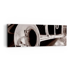 Bild auf Leinwand - Leinwandbild - Eine musikalische Reise in die 1930er Jahre - 90x30 cm