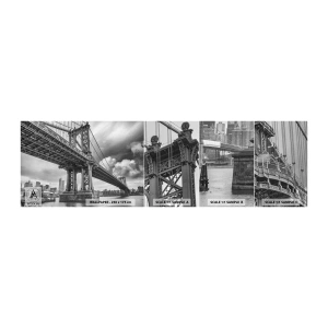 Fototapeten Muster Selbstklebend Deluxe Sticker - Ins Herz der Stadt - New York, Stadt, Manhattan - 100x30 cm