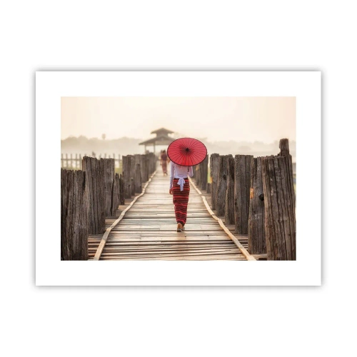 Poster - Auf der alten Brücke - 40x30 cm