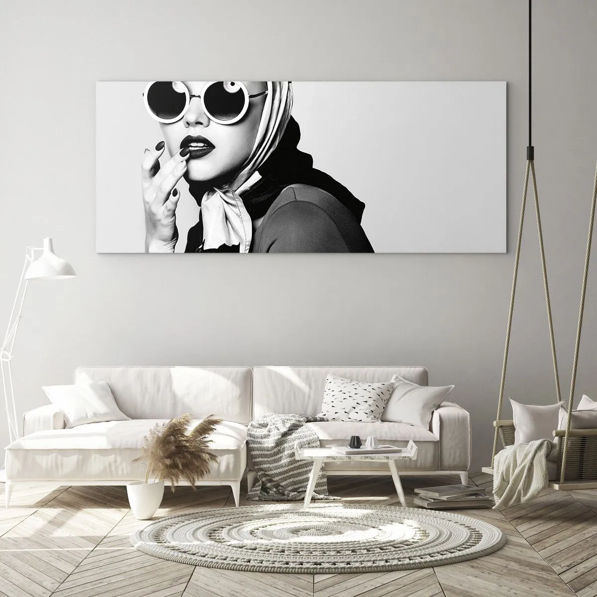 Glasbild - Bild auf glas - Grüße aus den 1960er Jahren - 100x40 cm