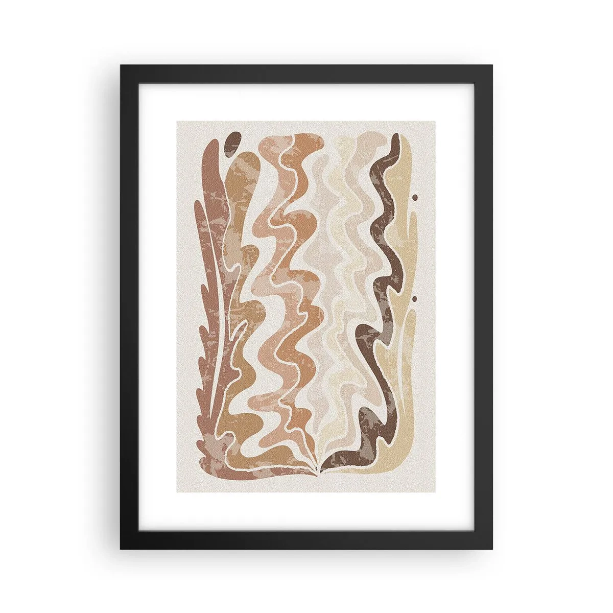 Poster in einem schwarzem Rahmen - Gute Energie – gute Gefühle - 30x40 cm