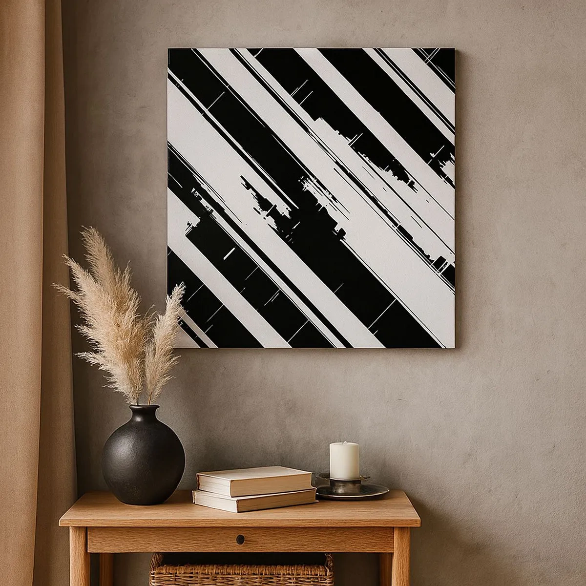 Bild auf Leinwand - Leinwandbild - Eine intensive und dynamische Komposition - 30x30 cm