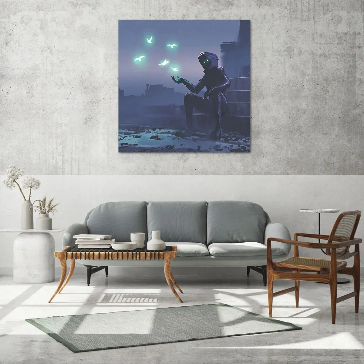 Glasbild - Bild auf glas - Das Leben wird zurückkommen - 60x60 cm