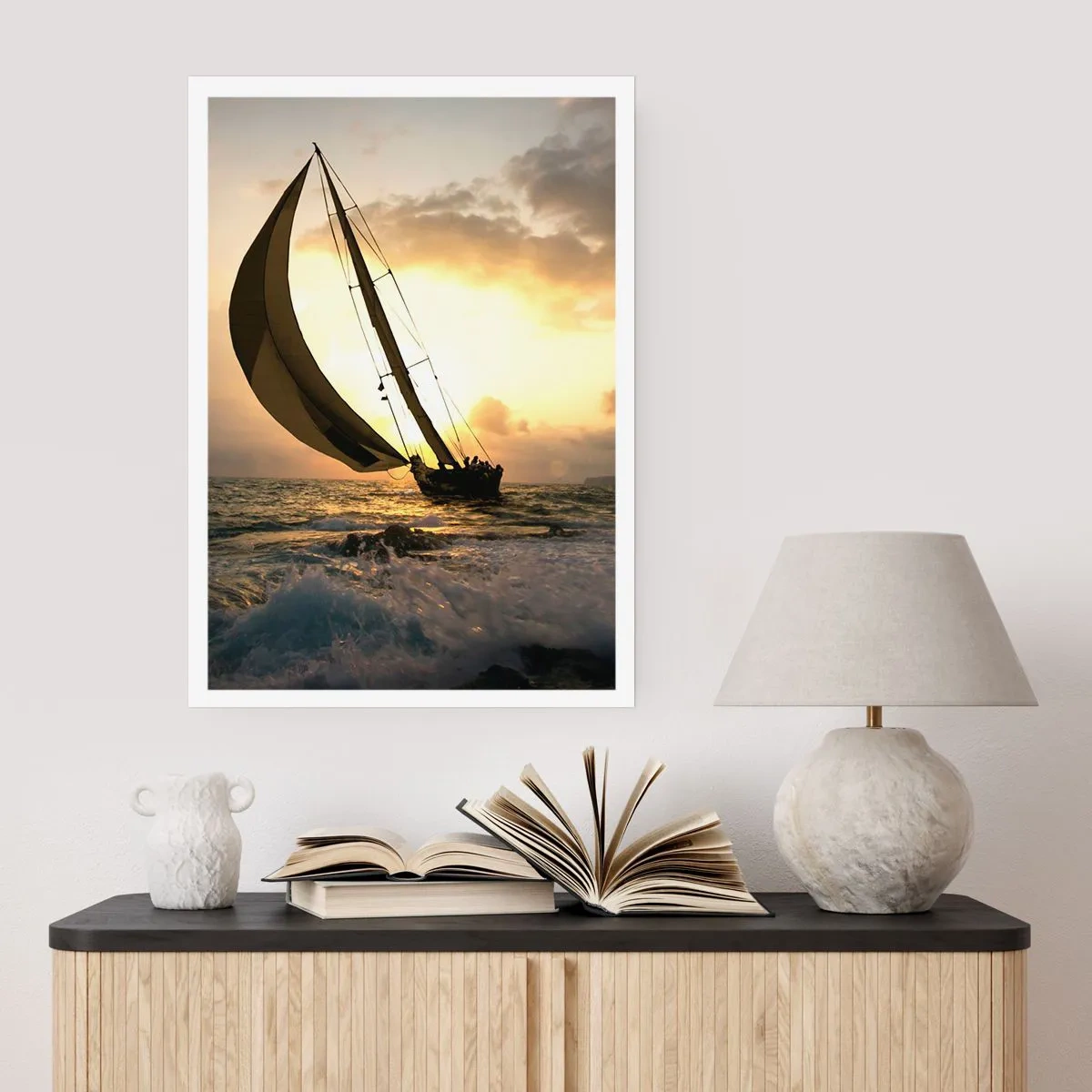 Poster - Mit dem Wind und gegen den Wind - 30x40 cm