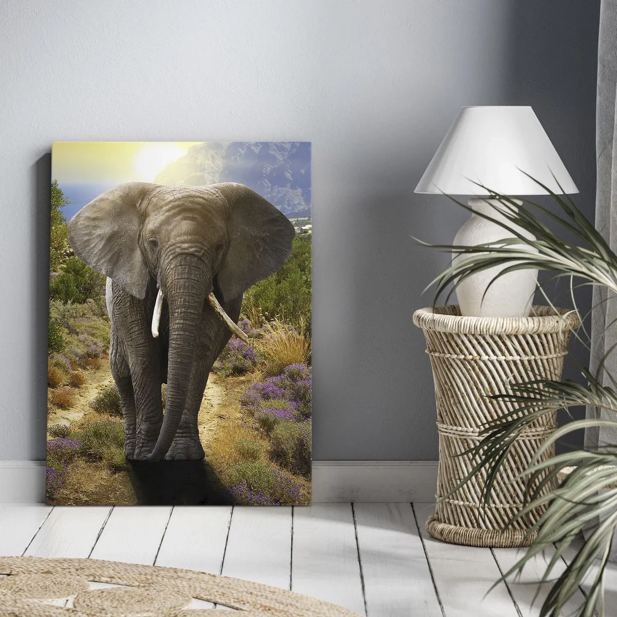 Bild auf Leinwand - Leinwandbild - So sah Eden aus - 45x80 cm