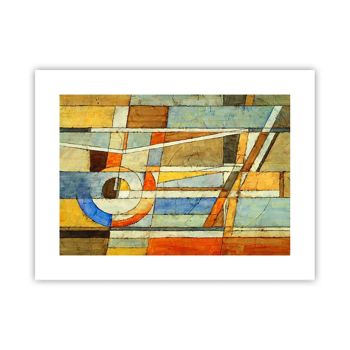 Poster - Kubismus auf der Baustelle - 40x30 cm