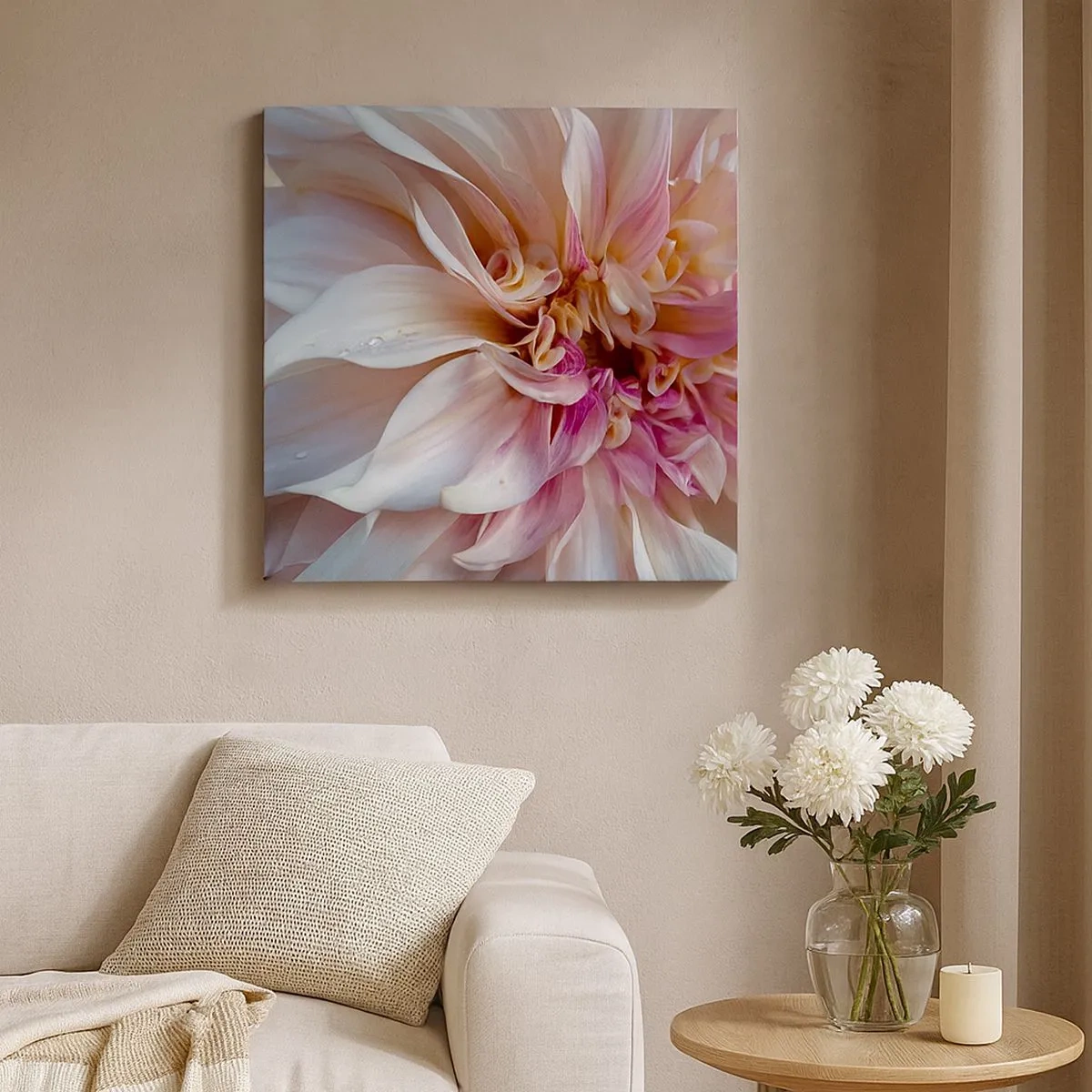 Bild auf Leinwand - Leinwandbild - Blühende Frische - 30x30 cm