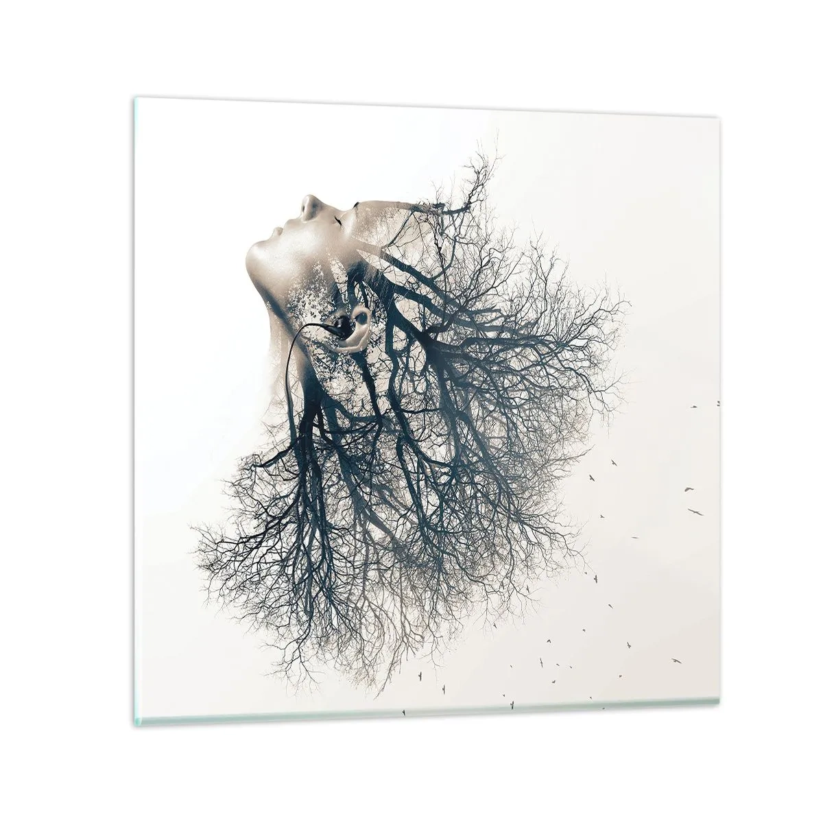 Glasbild - Bild auf glas - Dem Rauschen der Bäume lauschen - 40x40 cm