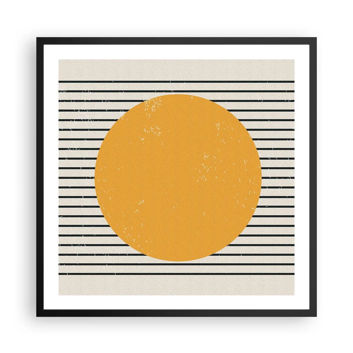 Poster in einem schwarzem Rahmen - Die Kraft der Einfachheit - 60x60 cm