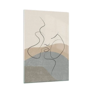 Glasbild - Bild auf glas - Wie ein Pinselstrich - 80x120 cm