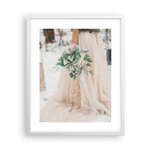 Poster in einem weißen Rahmen - Und sie lebten glücklich bis ans Ende - 40x50 cm