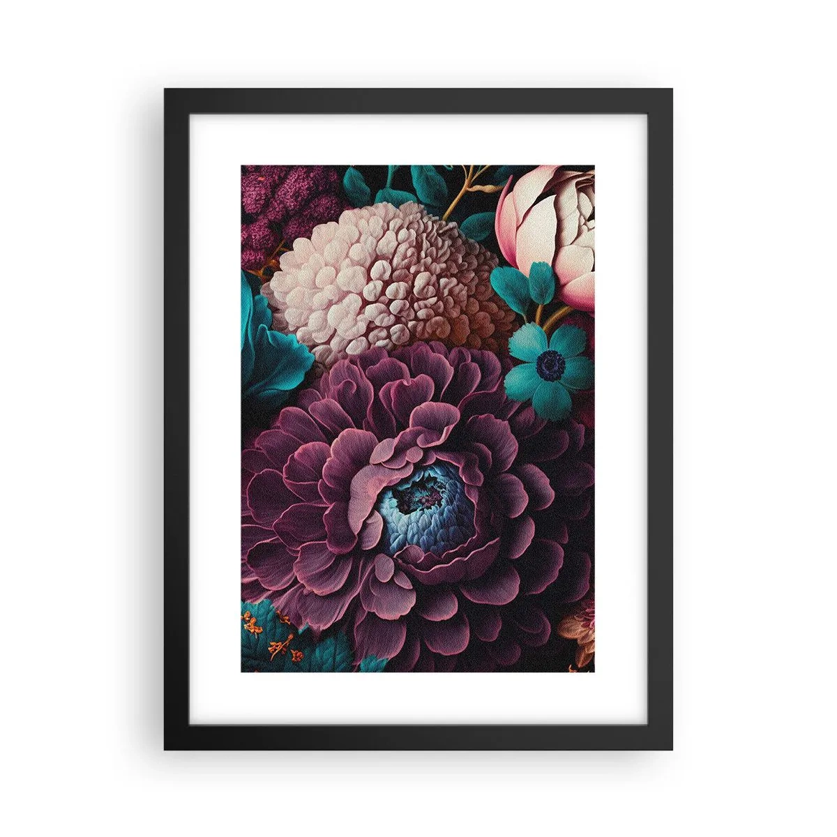 Poster in einem schwarzem Rahmen - Natur in Hülle und Fülle - 30x40 cm