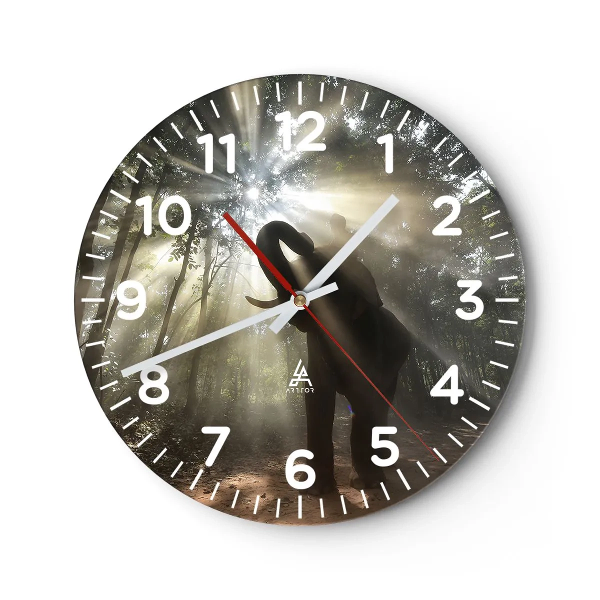 Wanduhr - Glasuhr - Unter dem Glücksstern - 30x30 cm