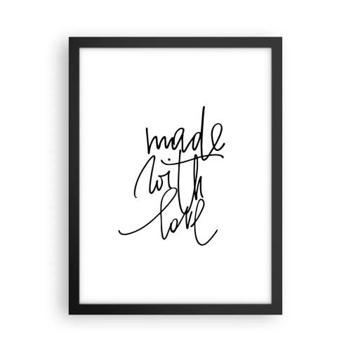 Poster in einem schwarzem Rahmen - Die beste Marke - 30x40 cm