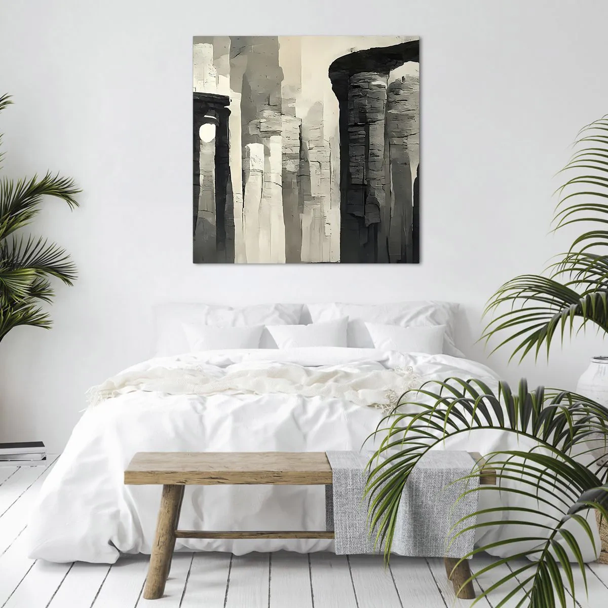 Bild auf Leinwand - Leinwandbild - Majestät der Antike - 50x50 cm