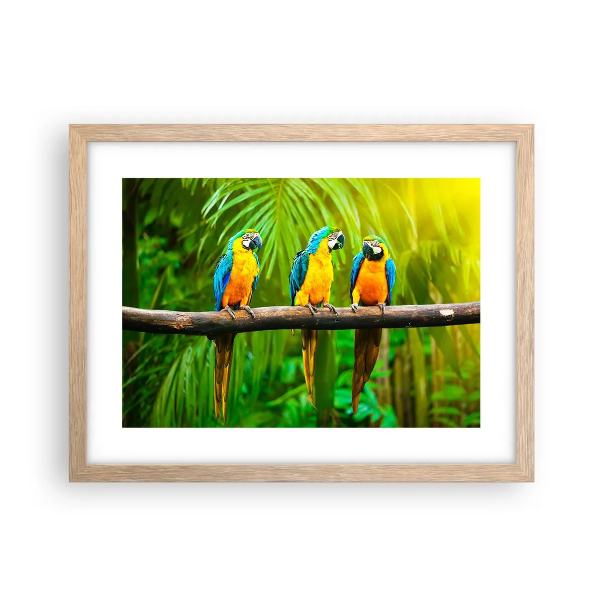 Poster in einem Rahmen aus heller Eiche - Und hast du gehört, dass sie ...? - 40x30 cm