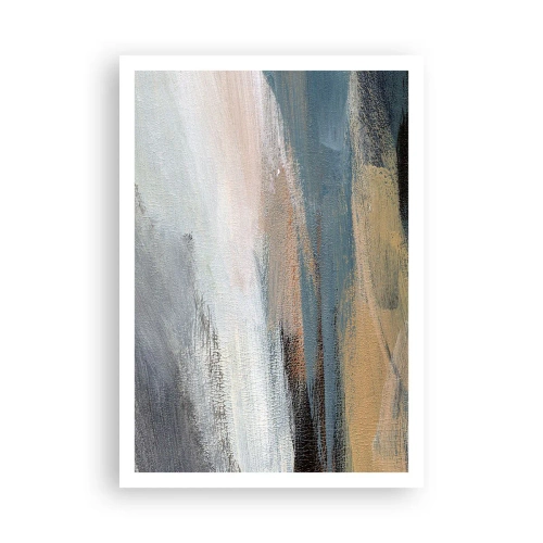 Poster - Abstraktion: nördliche Landschaft - 70x100 cm