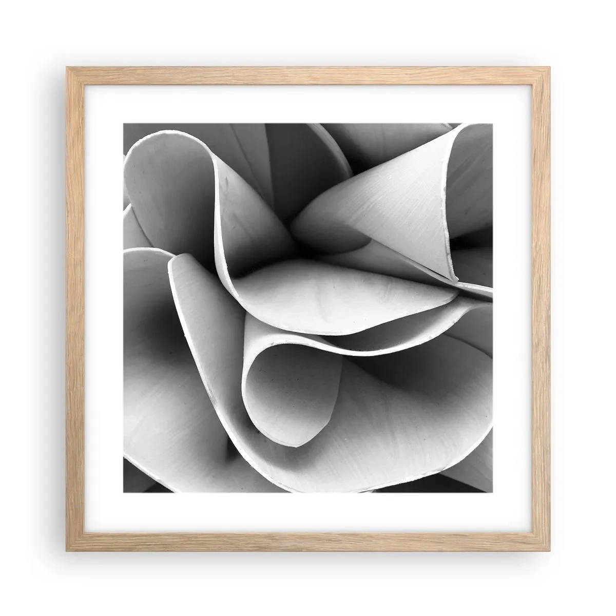 Poster in einem Rahmen aus heller Eiche - Es passiert im Weltraum - 40x40 cm