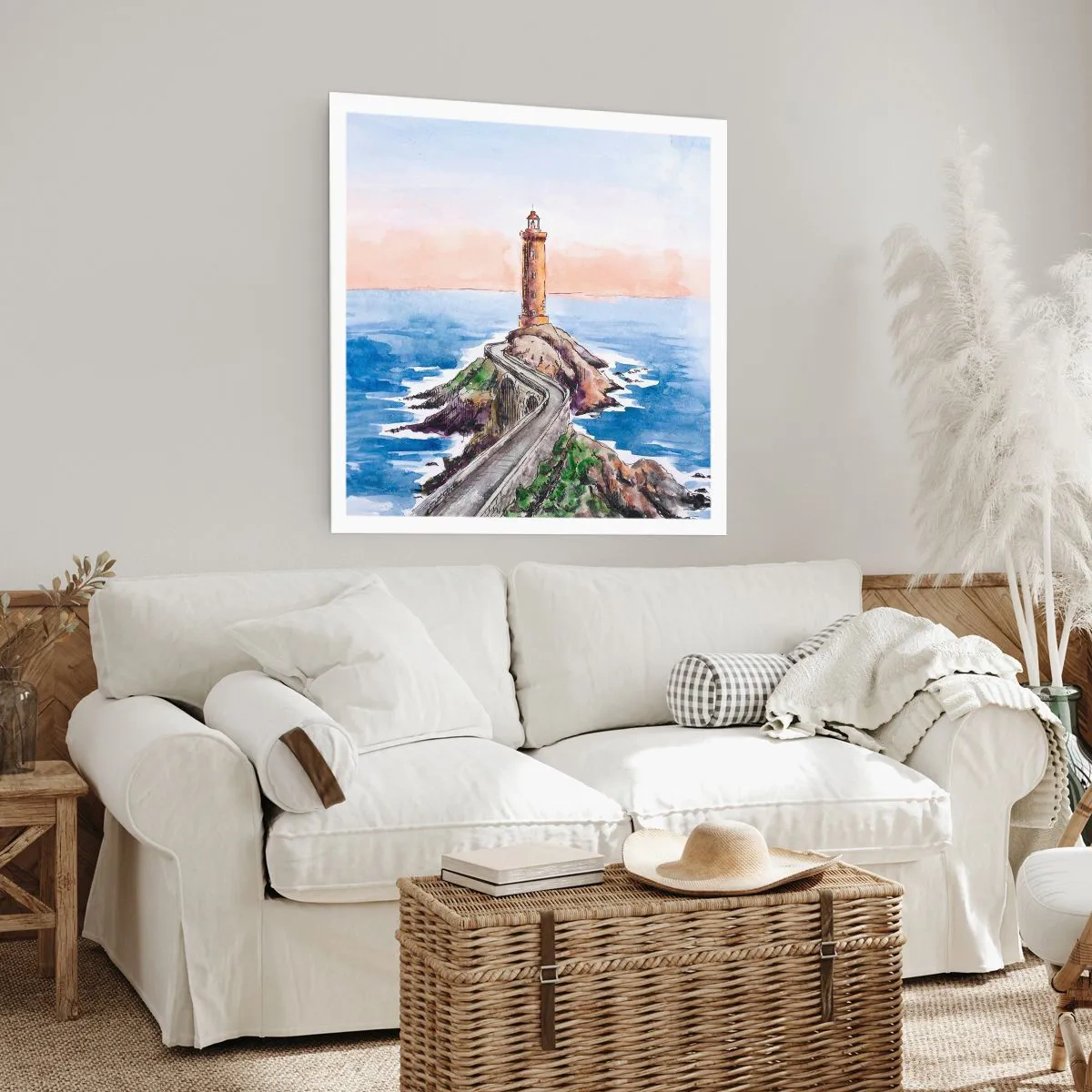 Poster - Dem Meer zugewandt - 40x40 cm