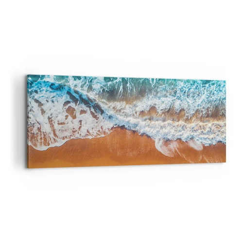 Bild auf Leinwand - Leinwandbild - Immer Hand in Hand - 100x40 cm