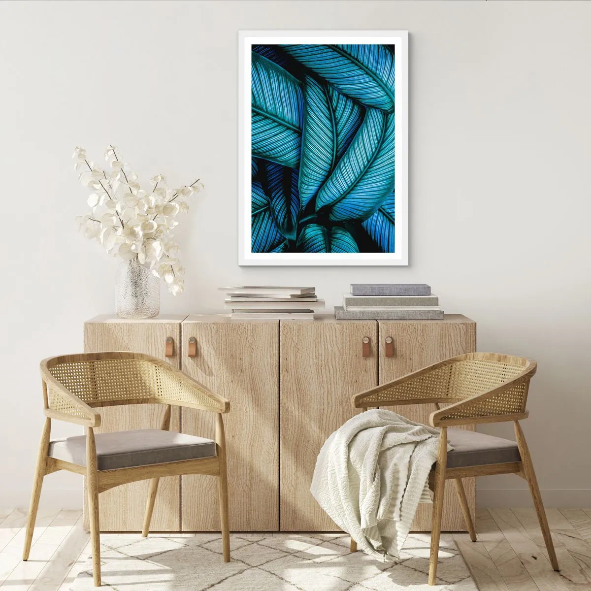 Poster in einem weißen Rahmen - Lebenslinien - 61x91 cm