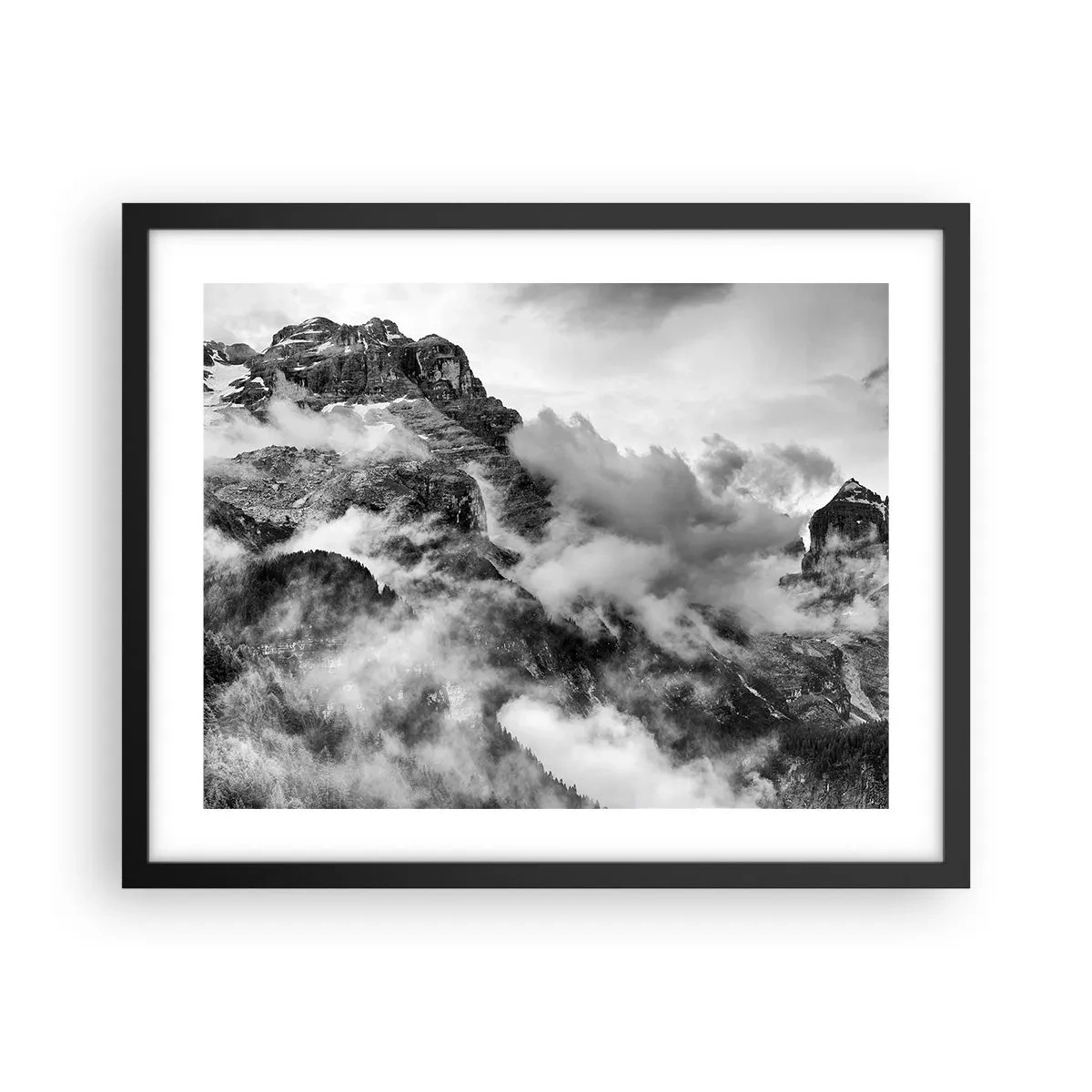 Poster in einem schwarzem Rahmen - Schön und grausam - 50x40 cm