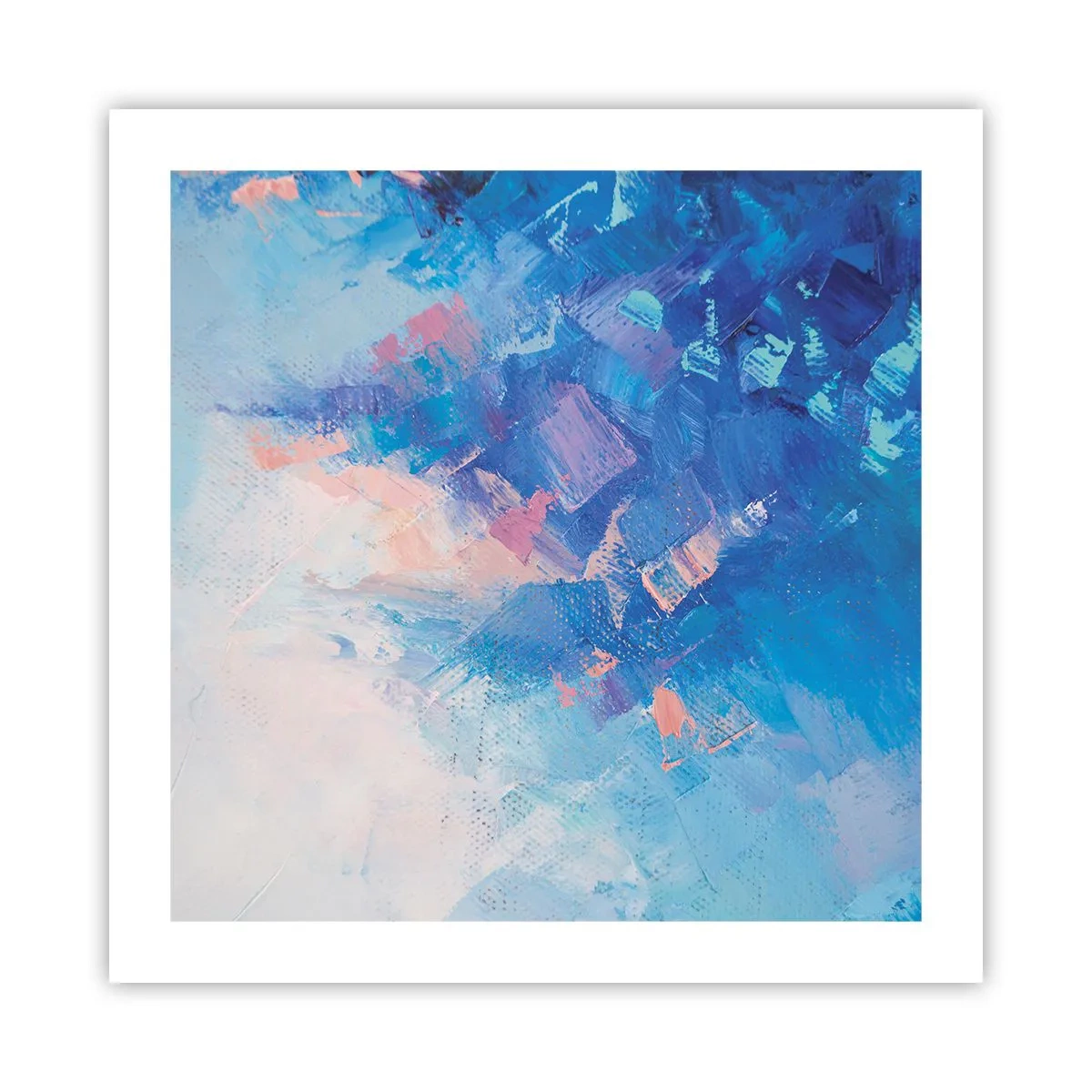 Poster - Winter-Abstraktion - 50x50 cm