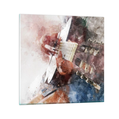 Glasbild - Bild auf glas - Und was halten Sie davon? - 70x70 cm