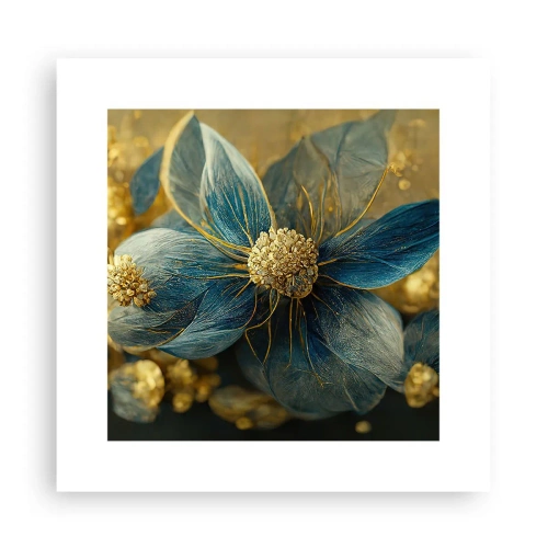 Poster - Mit Gold blühen - 30x30 cm