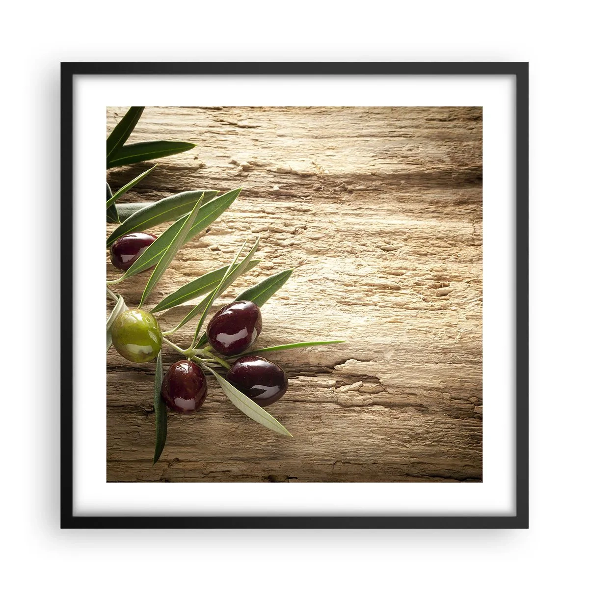 Poster in einem schwarzem Rahmen - Direkt aus der Natur - 50x50 cm