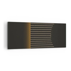 Bild auf Leinwand - Leinwandbild - Die Dunkelheit erkunden - 100x40 cm