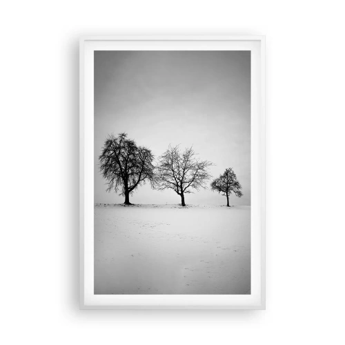 Poster in einem weißen Rahmen - Wovon träumen sie? - 61x91 cm